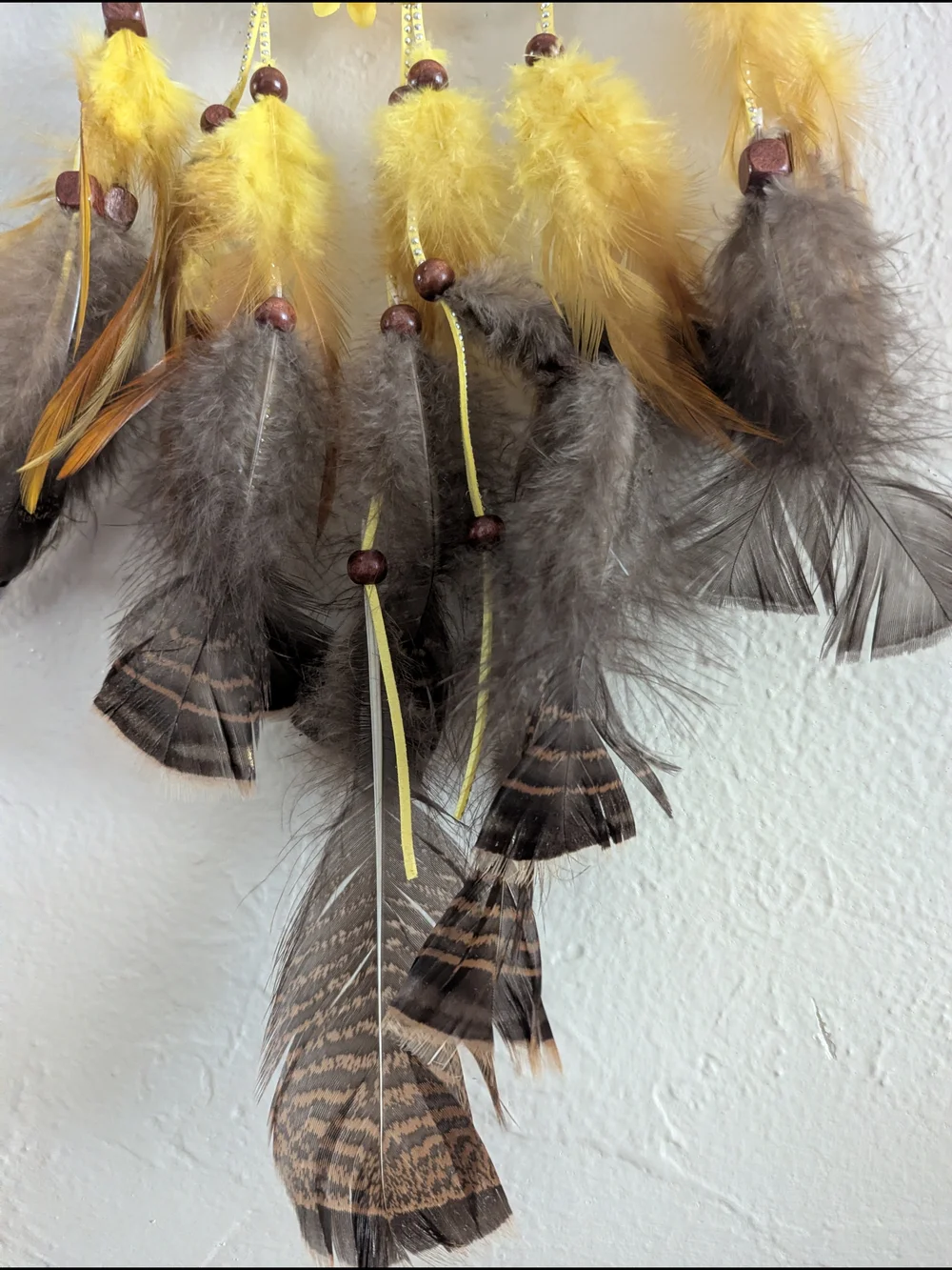 Handmade Yellow Sunflower Dreamcatcher Wall Decor